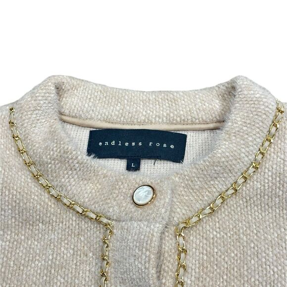 Anthropologie Cozy Cream Cardigan Sweater - Picture 2 of 7